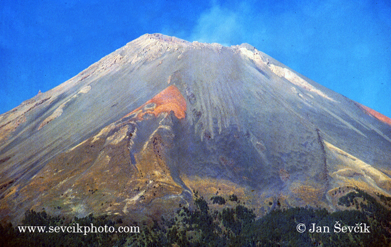 Photo of sopka volcano Popocatepetl Mexico