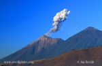 Photo of sopka volcano Fuego Guatemala
